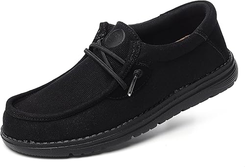 Walking Shoes for Women-Slip On Linen Loafers,Canvas Work Boat Shoes,Comfortable,Lightweight,Breathable for Daily