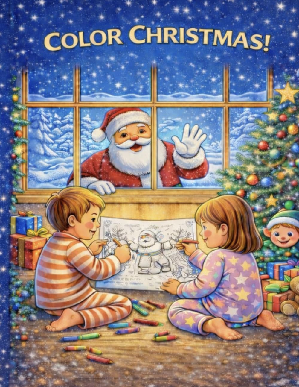 Color Christmas!: A Cozy Christmas Coloring Book for Kids