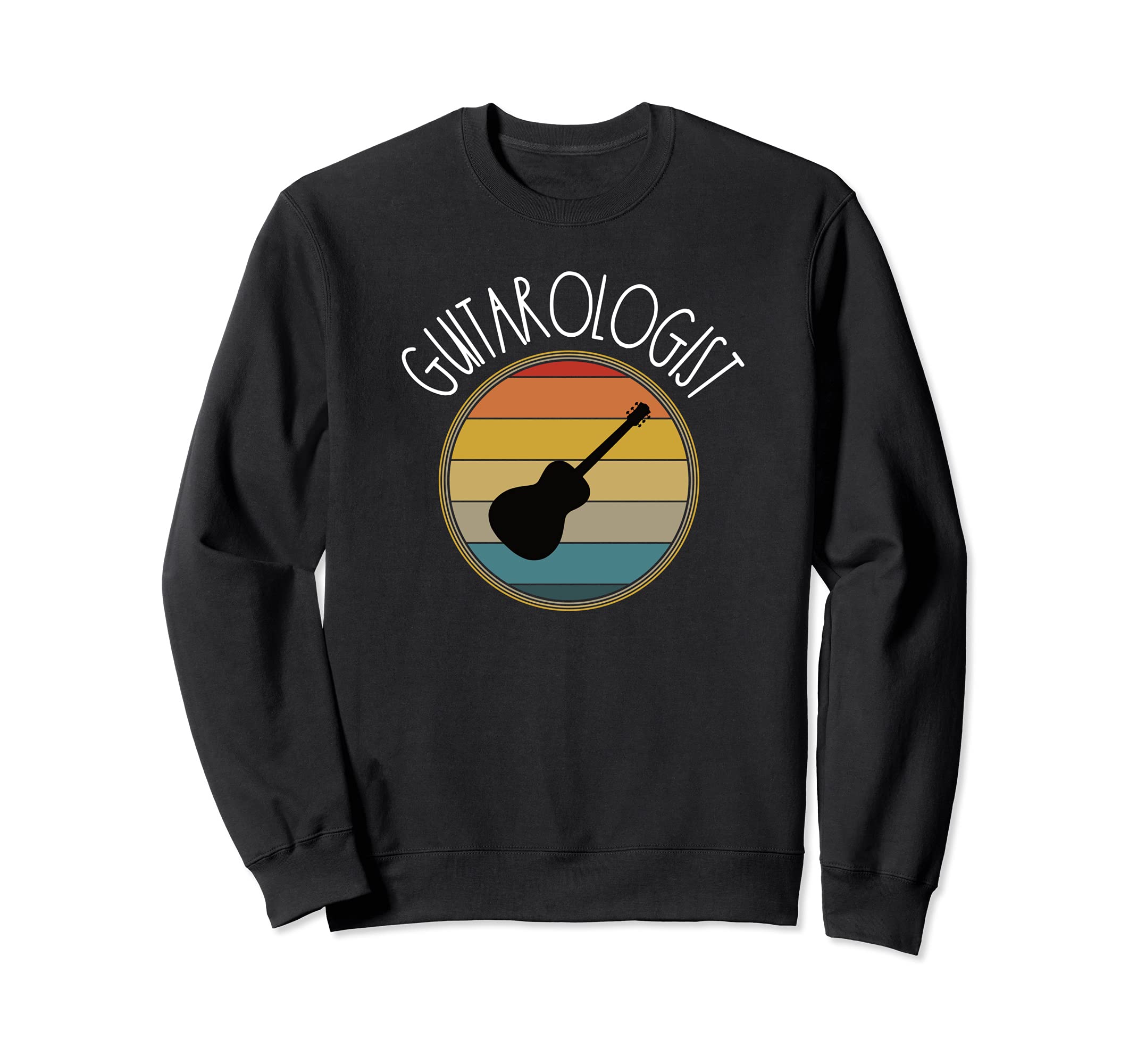 Guitarologist Funny Guitar Sweatshirt, Black