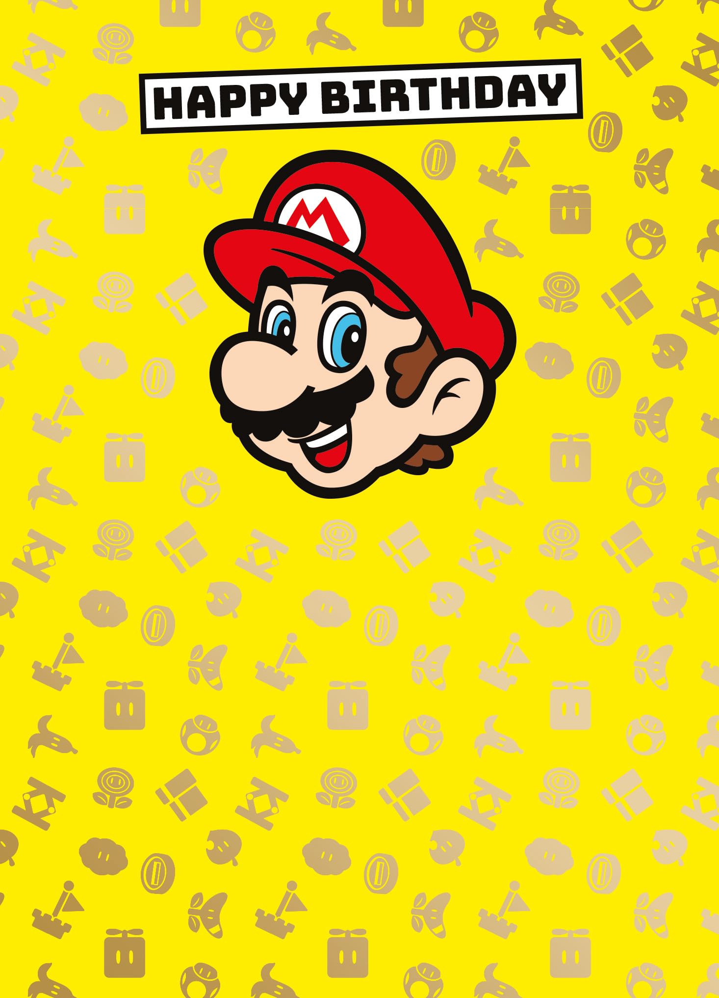 SUPER MARIO BIRTHDAY CARD