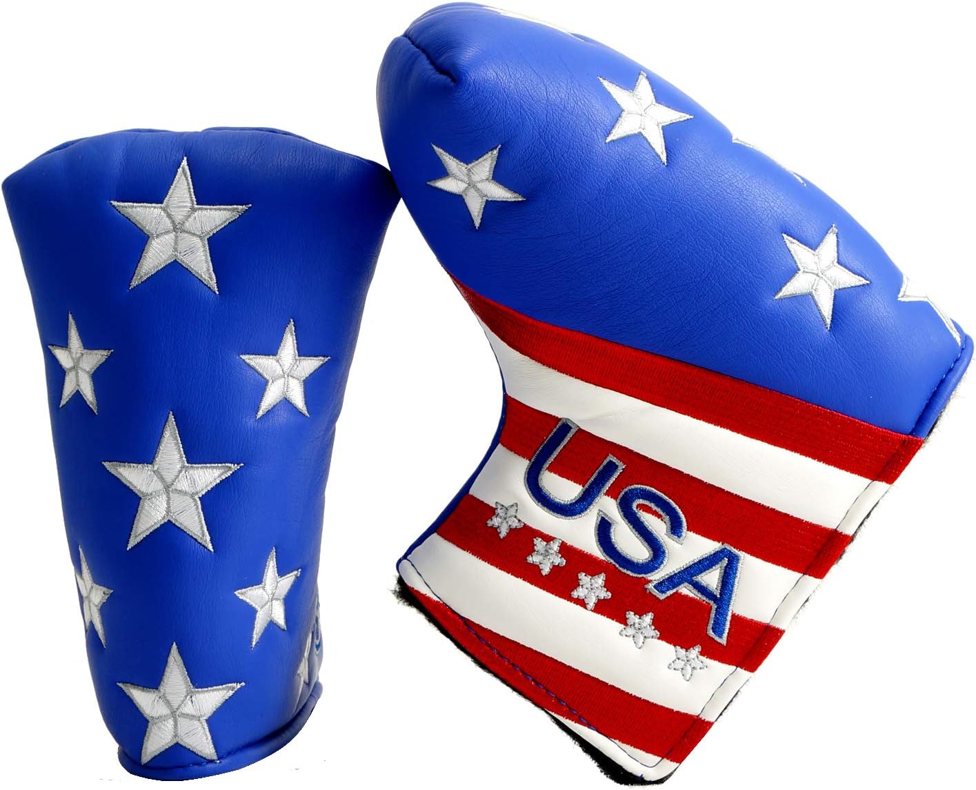 Stars and Stripes Headcover for Blade and Midsize Mallet Putter, Golf Head Cover