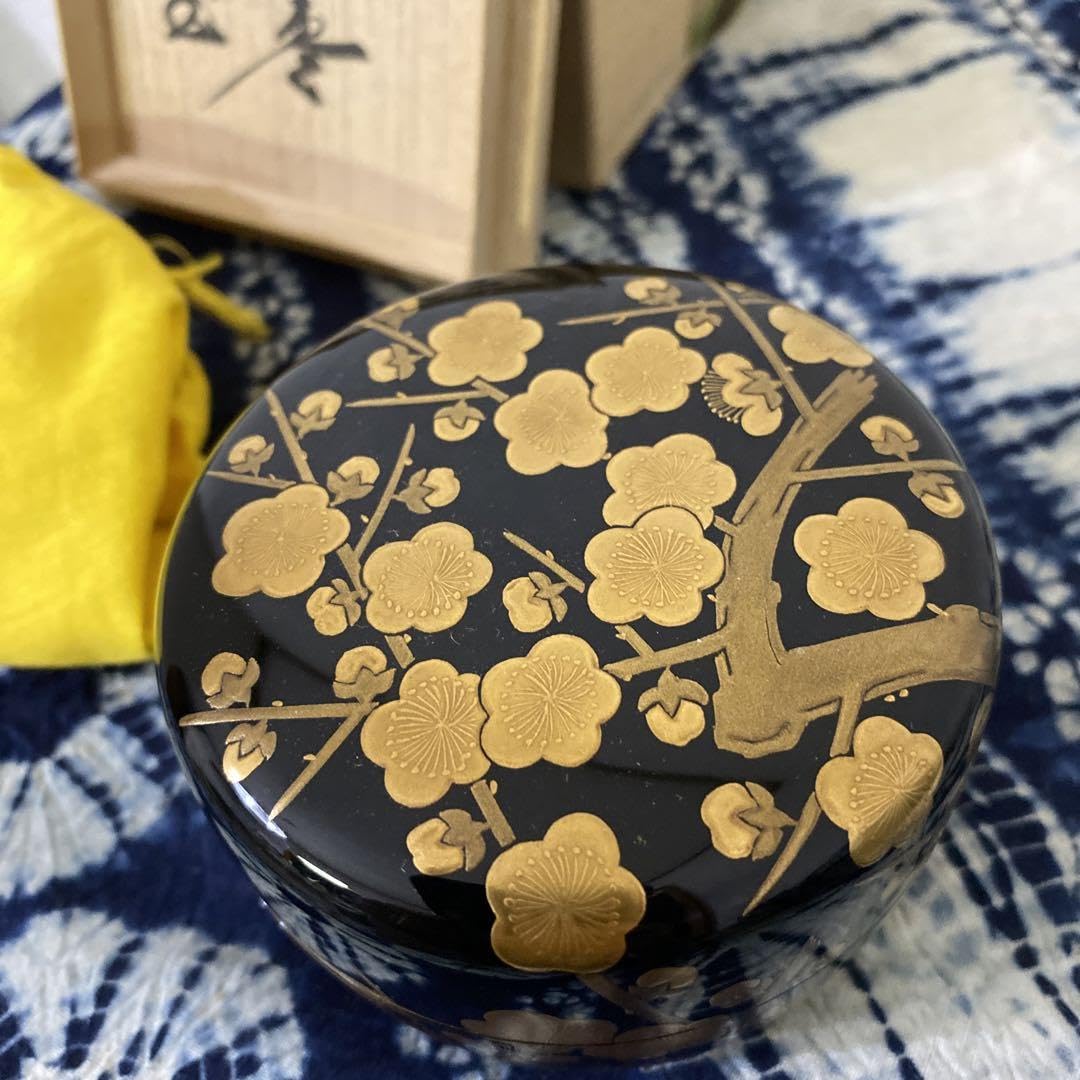 飯田光秋 梅蒔絵平棗 茶道具 Amazon.co.jp: 飯田光秋 梅蒔絵平棗 茶道具 : おもちゃ