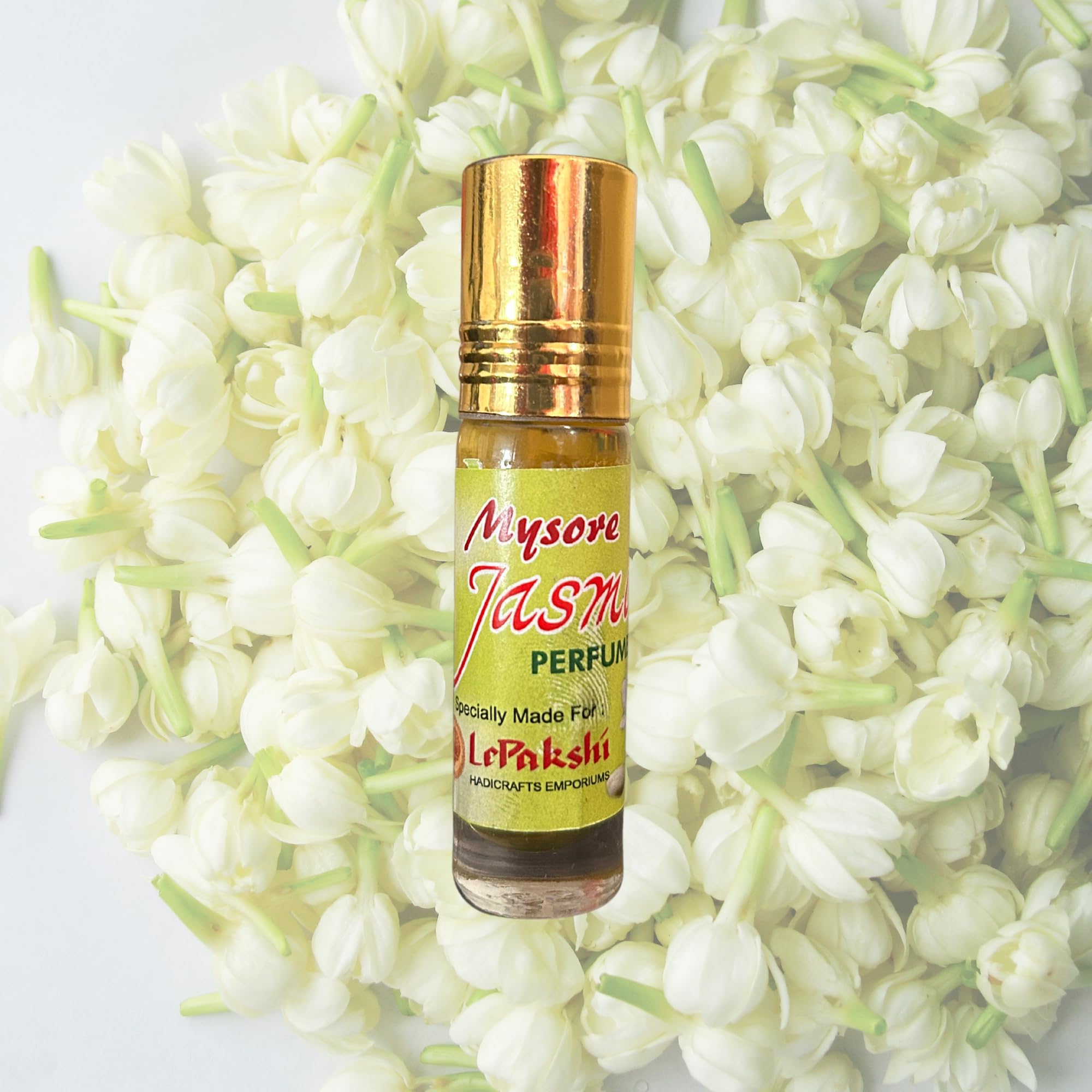 Mysore Jasmine Perfume (Attar) Jasmine Roll-on - 10 ml | Natural Jasmine Fragrance