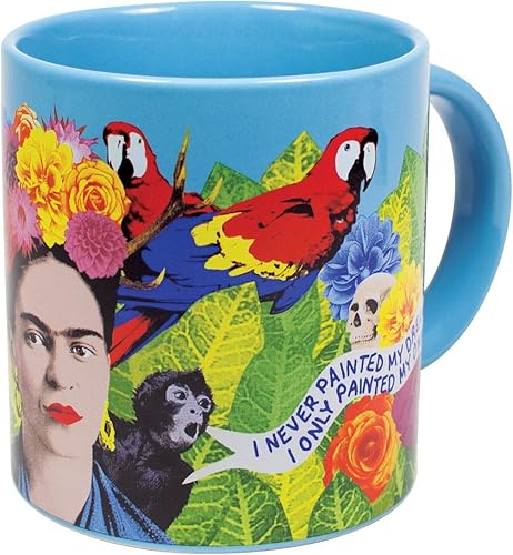 Miniatura 8 de The Unemployed Philosophers Guild Frida Kahlo Art Coffee Mug - Citas famosas en inglés y español