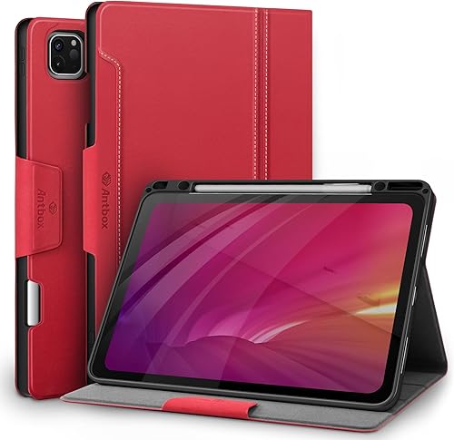 Miniatura 7 de Antbox Funda para iPad Pro de 12.9 pulgadas, 6 generación (2022) 543 generación (202120202018), soporte para lápices integrado con función de