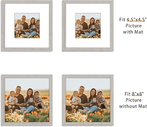 Miniatura 245 de Picrit - Juego de 12 portarretratos de 5 x 7 pulgadas para colgar en la pared o exhibir sobre una mesa, para fotos de 4 x 6 con paspartú o 5 x 7