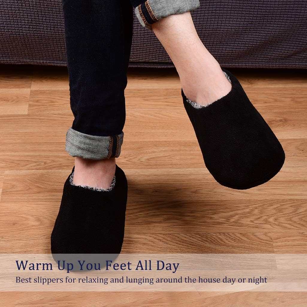 Panda Bros Mens Slipper Socks Low Cut Super Soft Warm Home Sock with Non-Slip Indoor Slipper Shoes Socks - Image 7