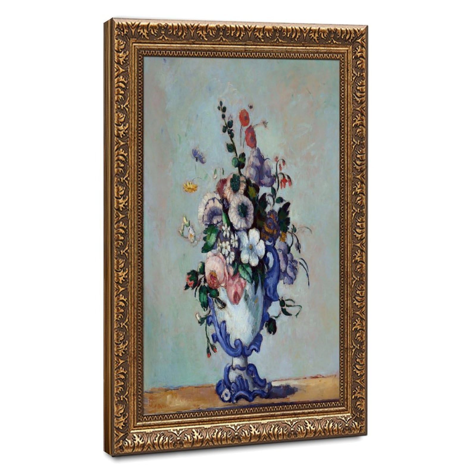 Toile fleurs vase rococo Cezanne pour decoration de chambre elegante - 8
