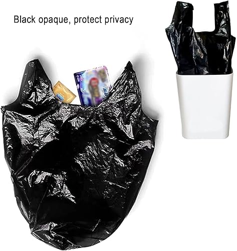 Miniatura 3 de Bolsas de basura pequeñas, bolsas de basura negras fuertes, sin perfume, forro grueso adecuado para dormitorio, hogar, cocina, 6 galones, 120
