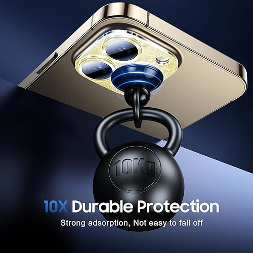 Miniatura 573 de UniqueMe [Paquete de 3 protectores de lente de cámara compatibles con iPhone 14 Pro Max/iPhone 14 Pro, vidrio templado, [compatible con fundas]