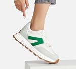 LUCKY STEP Femmes Platform Mode Sneakers Retro Classic Trainers Casual Lace-up Stylish Tennis Running Walking Shoes