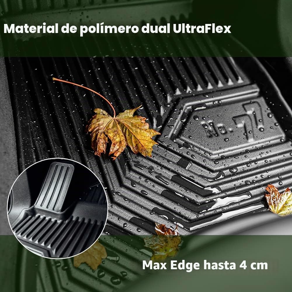 FROGUM No.77 Alfombrillas para Coche Alfombras para Ford Transit V 2000-2013 | Borde Alto | para Todo el año | Tamaño