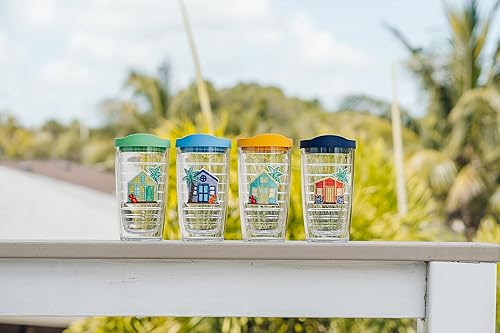 Miniatura 3 de Tervis Vaso aislado de doble pared colección Beach House Retreat fabricado en Estados Unidos mantiene las bebidas frías y calientes, 24 onzas, casa
