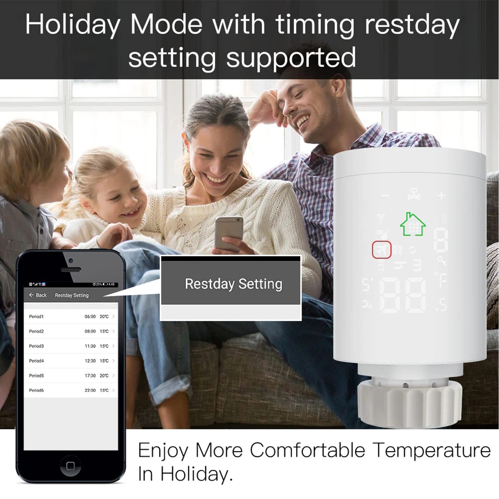 Actionneur TRV Radiateur ZigBee 3.0 programmable