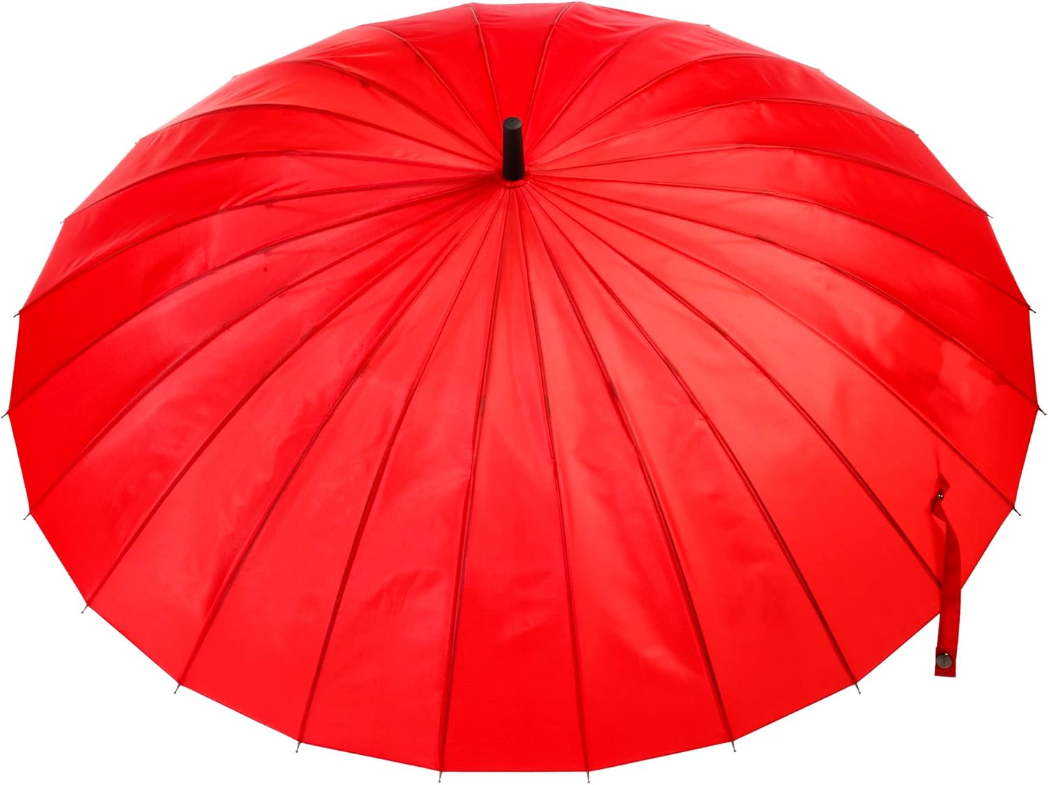 totes Large Eco Auto-Open 24 Rib Stick Umbrella with a Classic J Hook Curved Handle and water repellant - Image 2