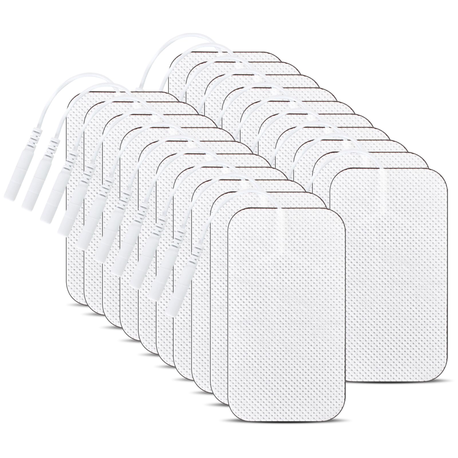 20 almohadillas de electrodos de 5 x 9 cm, autoadhesivas, dispositivo de electrodos tens, reutilizables, terapia de dolor para tens, acupuntura, Digita Therapie Máquinas, masajeador, alivio de