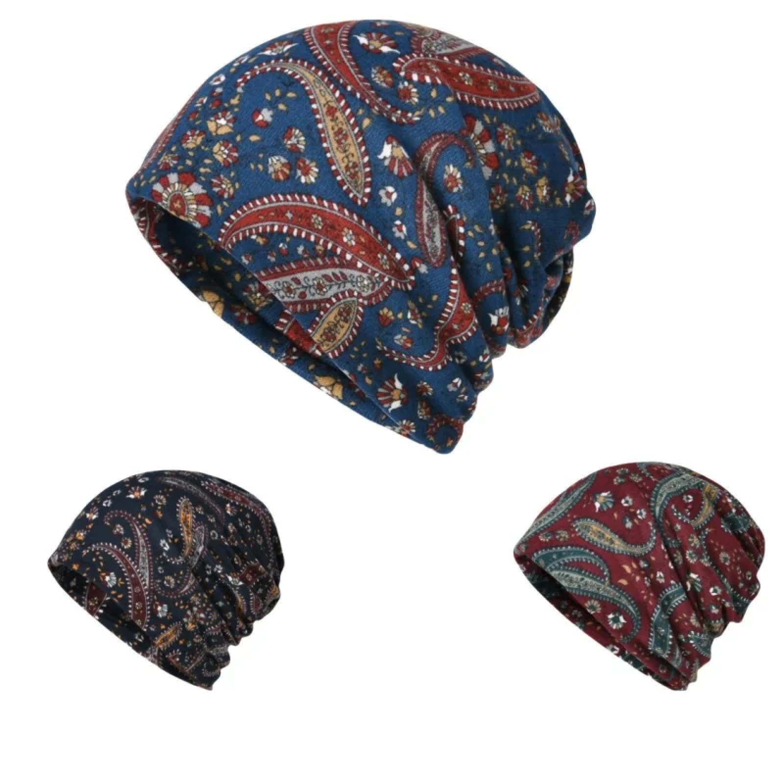 Berretti in Maglia Cappellini Berretto Maglia Beanie Primavera Autunno Berretti Caldi Skullies Casual Outdoor Hip Hop Sciarpa Femminile Morbido Cappelli Floreali