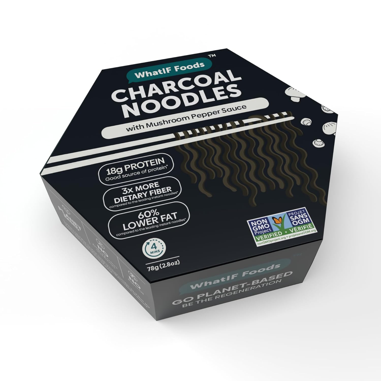 Charcoal Noodles Single Serve Healthy Instant Air Fried