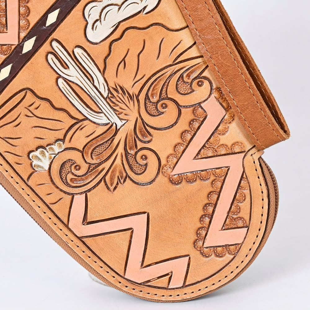 American Darling Gun Case Hand Tooled Genuine Leather Western Cases | Women Shotgun for Handguns