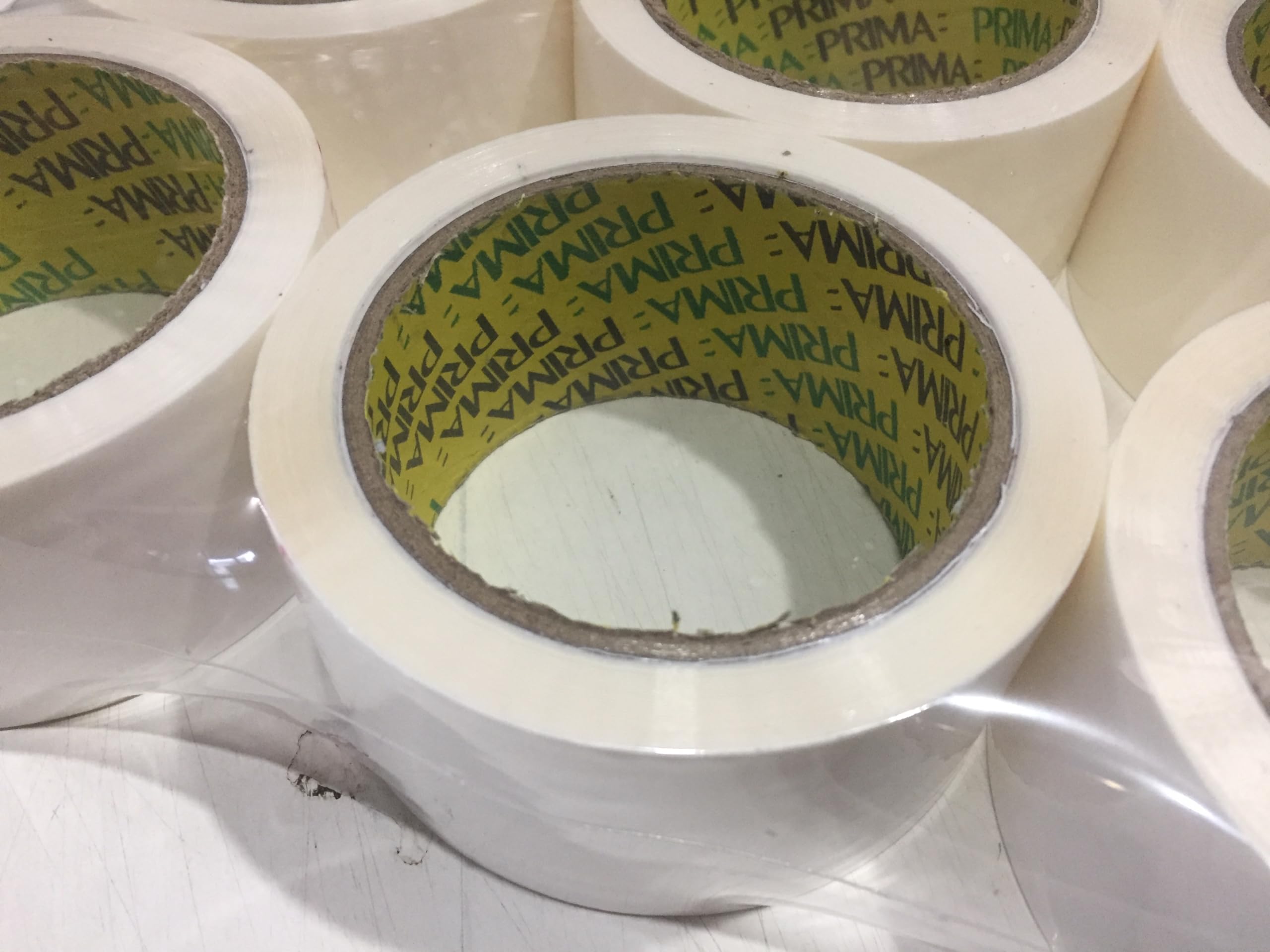 Prima Tape White 6 Rolls 48MM x 66M Packaging Tape for Parcels and Boxes Heavy Duty Packing Strong, Secure and Sticky Seal your Boxes - Image 3