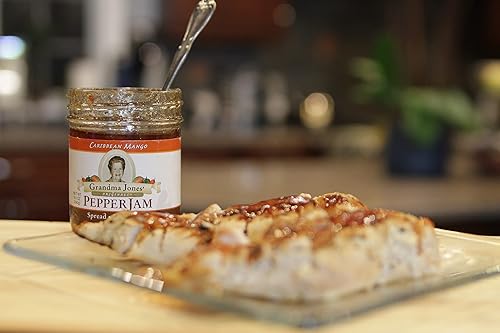 Miniatura 2 de Grandma Jones Originals - Paquete de 2 jalea de pimienta (tarros de 8 onzas, viene en 8 sabores) (mango caribeño)