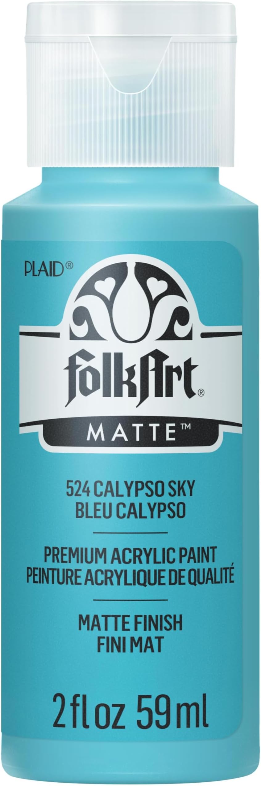 Folk Art Acrylic Paint in Assorted Colors (2 Ounce), 524 Calypso Sky