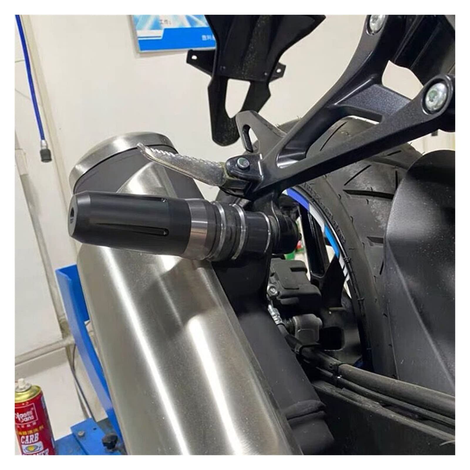 Ochrona przed upadkiem motocykla Dla SUZUKI GSX-S750 GSXS750 GSX-S1000 GSXS1000/F GSXS GSX-S 750 Motocykl CNC Rama Crash Pady Suwaki Wydechowe Ochraniacz Na Wypadek Awarii (Kolor : Niebieski)