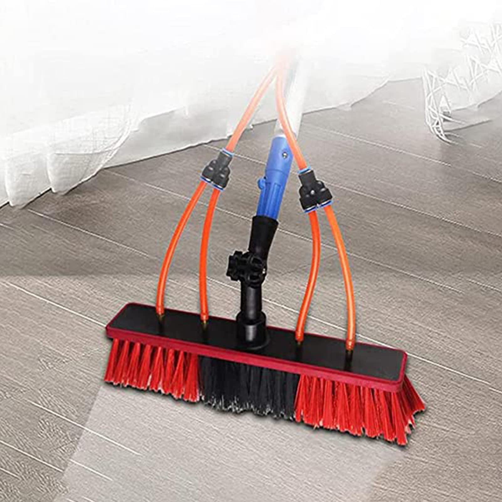 LMMIAOZ Telescopic Solar Panel Cleaning Brush 36ft Water Fed Window Cleaner 35cm Head for Efficient Photovoltaic & Solar Panel Maintenance 3-12m Reach & Lightweight