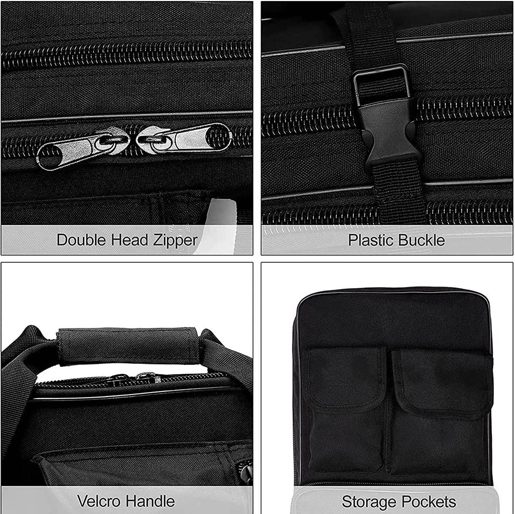 Estuche de rifle largo y suave, Estuche de rifle largo para exteriores Bolsa de pistola táctica, Mochila de rifle táctico de pulgadas con correa para el hombro, 4 bolsas para pesca Caza Tiro Camufla