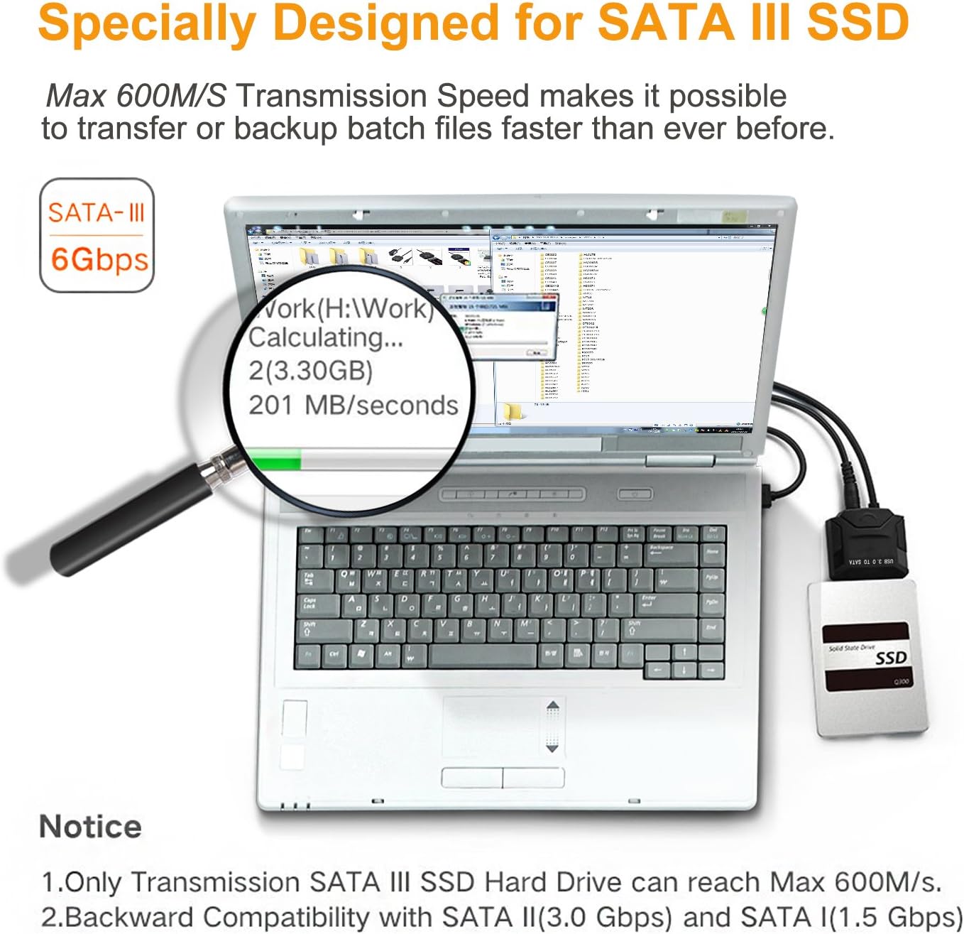 Product Deal OWNUZZ SATA to USB Cable USB 3.0 to Hard Drive Adapter Converter for 2.5 3.5 Inch Hard Drive Disk HDD SATA III and SSD with 12V 2A Power Adapter