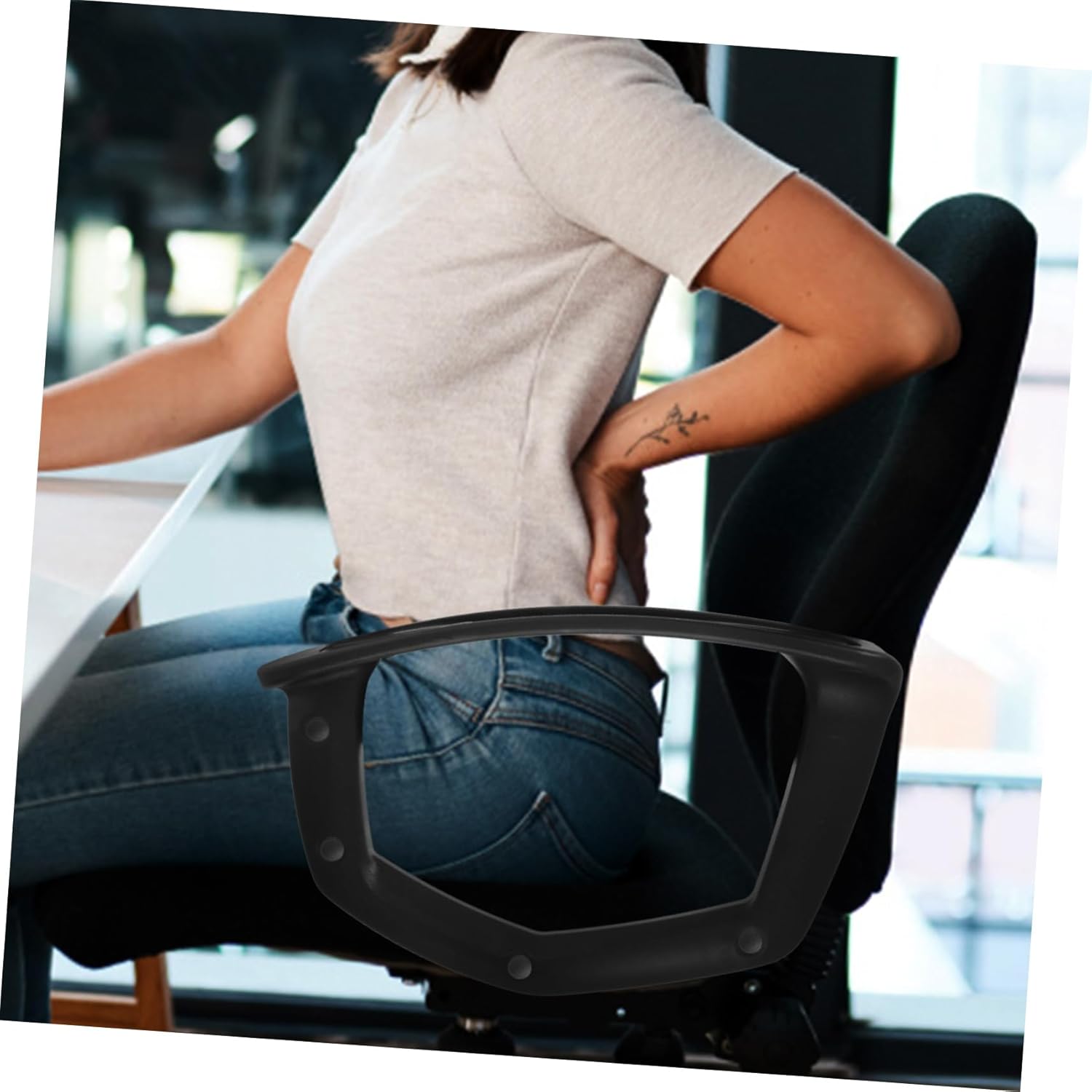 Gadpiparty 2Pcs Chair Armrest Pads Stretchable Office Chair Accessories for Comfort and Support for Computer Chairs Relaxation for Office Workers Seniors and Pregnant