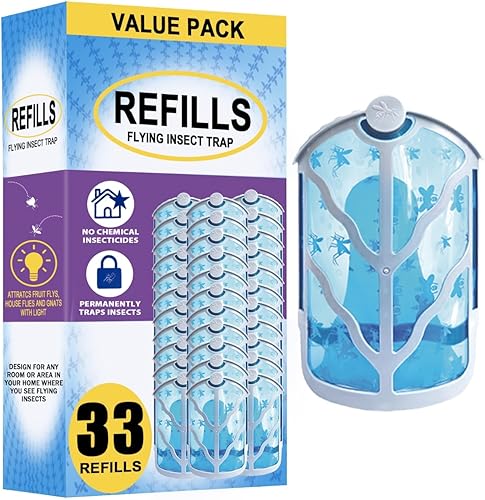 Cartuchos de repuesto para trampa de insectos voladores, compatibles con ZEVO M364, 8 unidades