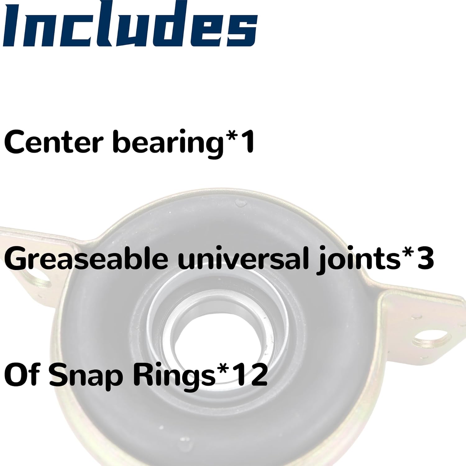 Drive Shaft Center Support Bearing U Joints Compatible with Toyota Tacoma 2WD 4WD U Joint 2005 2006 2007 2008 2009 2010 2011 2012 2013 2014 2015 Replace Ujoint 37230-0K040 5-213X U-Joint