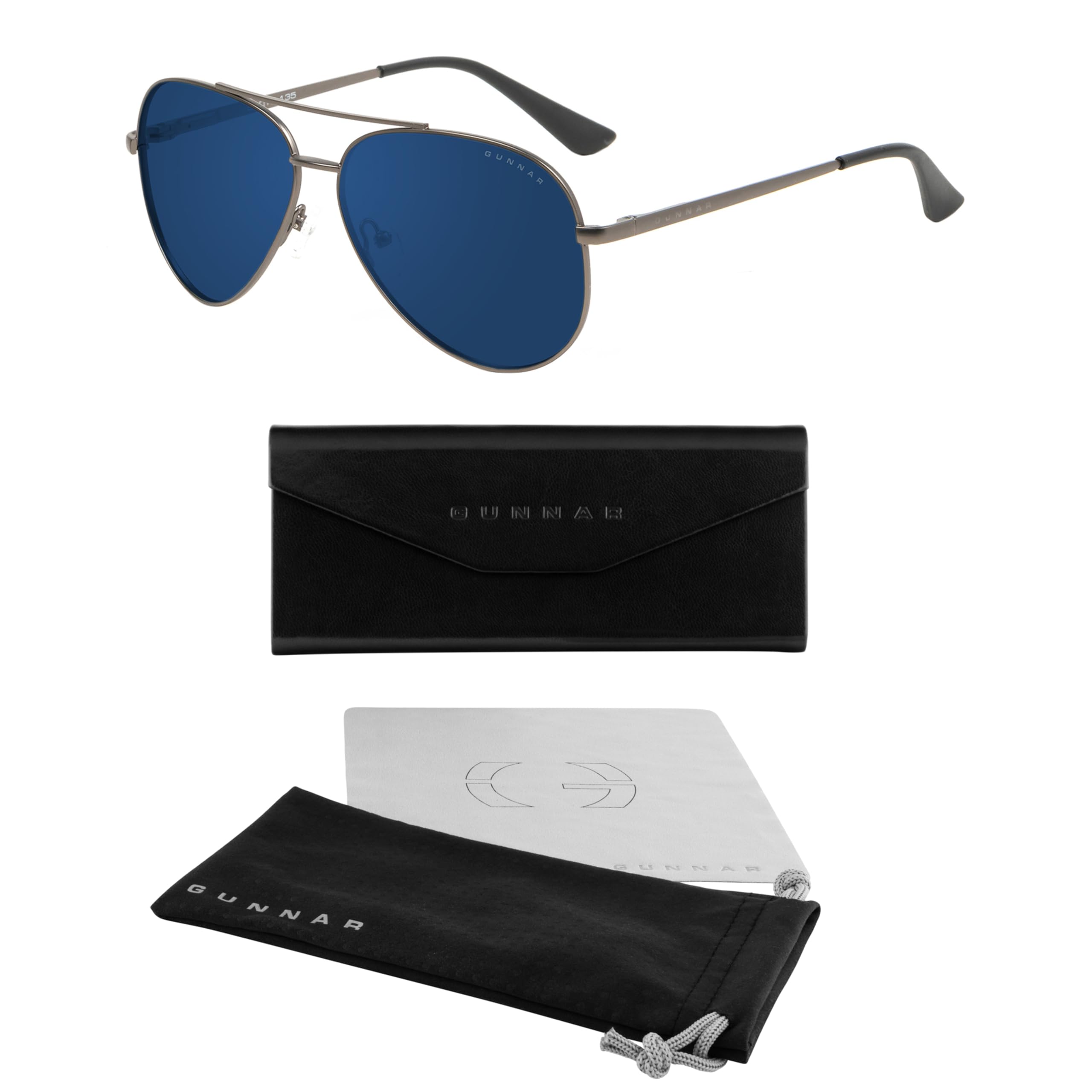 Gunnar Gaming- und Computerbrille - Maverick - Blaulichtfilter Brille, Premium Blaufilter, UV-Schutz, | Computer-/Gaming-Brille - Maverick - Blaulichtfilter - Patentierte Technologie