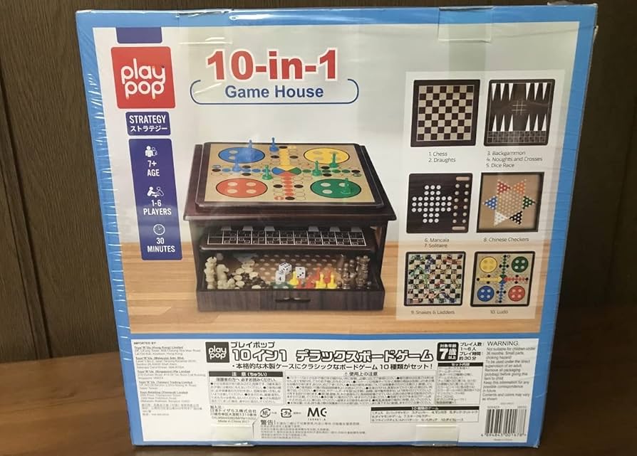 Amazon | ボードゲーム 10-in-1 プレイポップ 10イン1