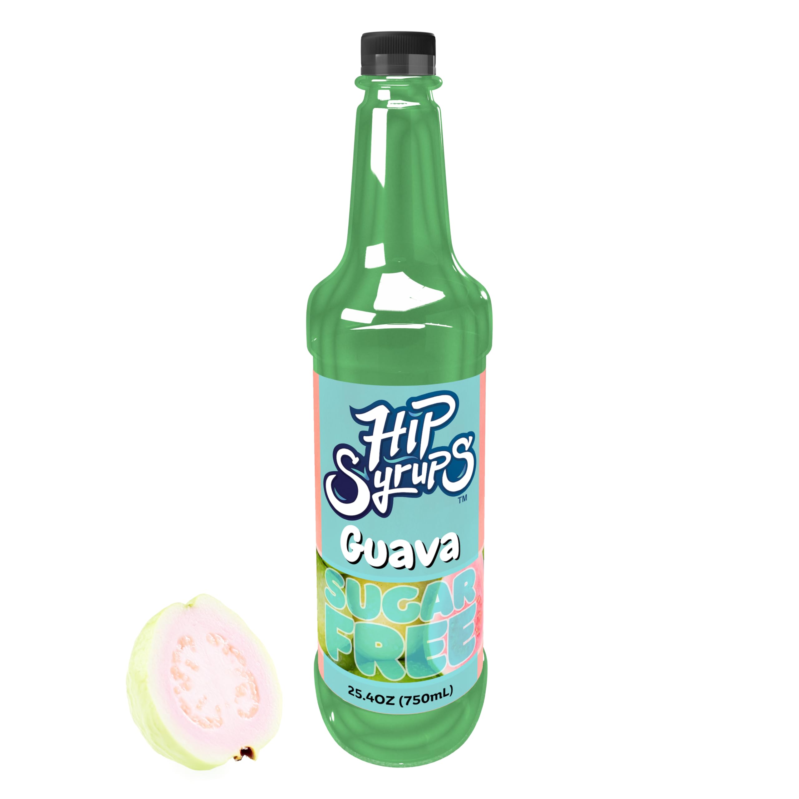 Guava Sugar Free Syrup Designed for Water Flavor, Bubble Tea, Boba Tea, Cocktails, Guava Flavoring, Water Enhancer, Drink Mix for Ice Tea, Lemonade & More, Zero Calorie Flavoring, Keto Friendly, Sugar Free