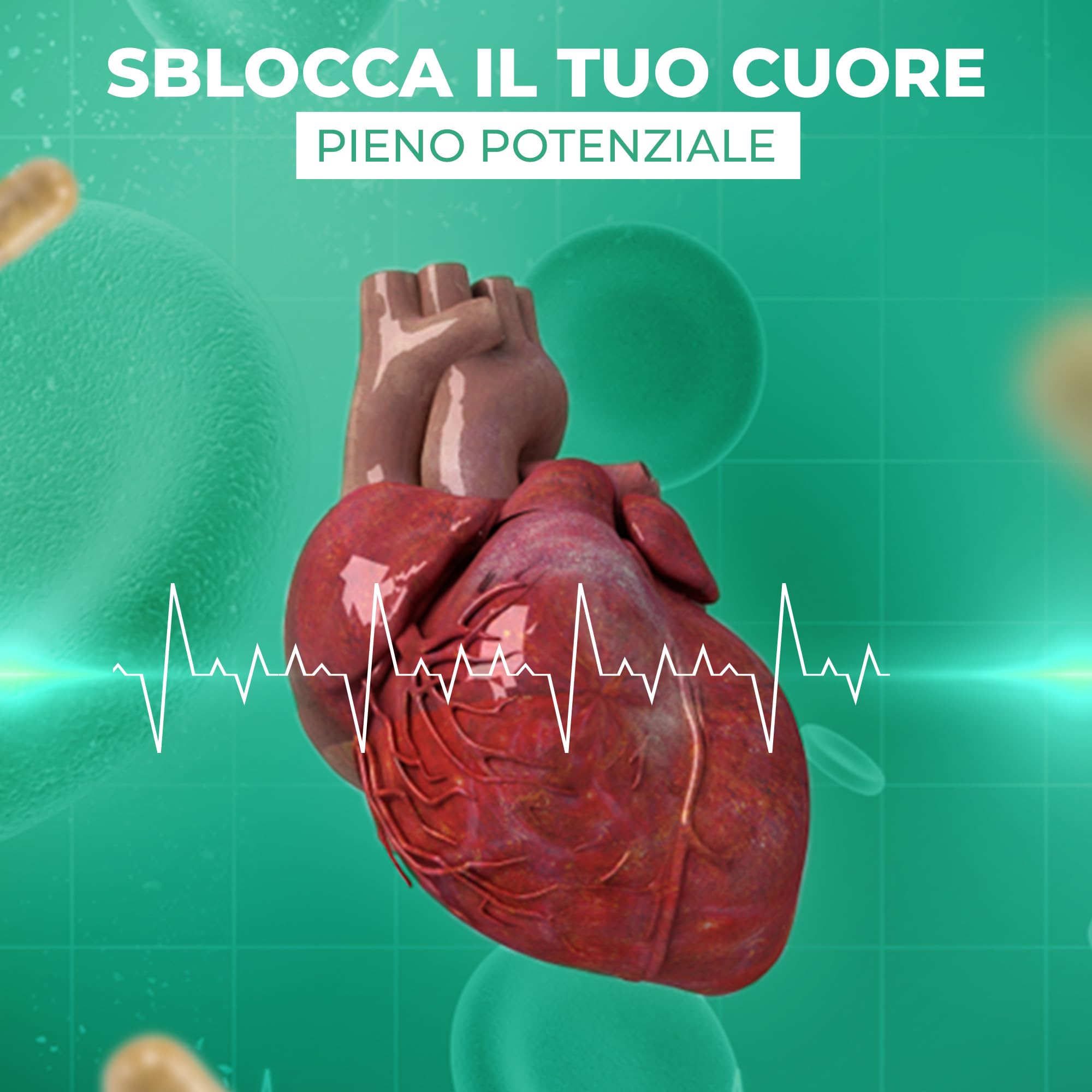 ORBIS RESET Integratore Naturale per Uomo | Integratore per la Regolazione Cardiaca con Bromelina, Curcuminoids e Boswellia Serrata | Favorisce la Circolazione e Riduce l'Infiammazione | 120 Capsule