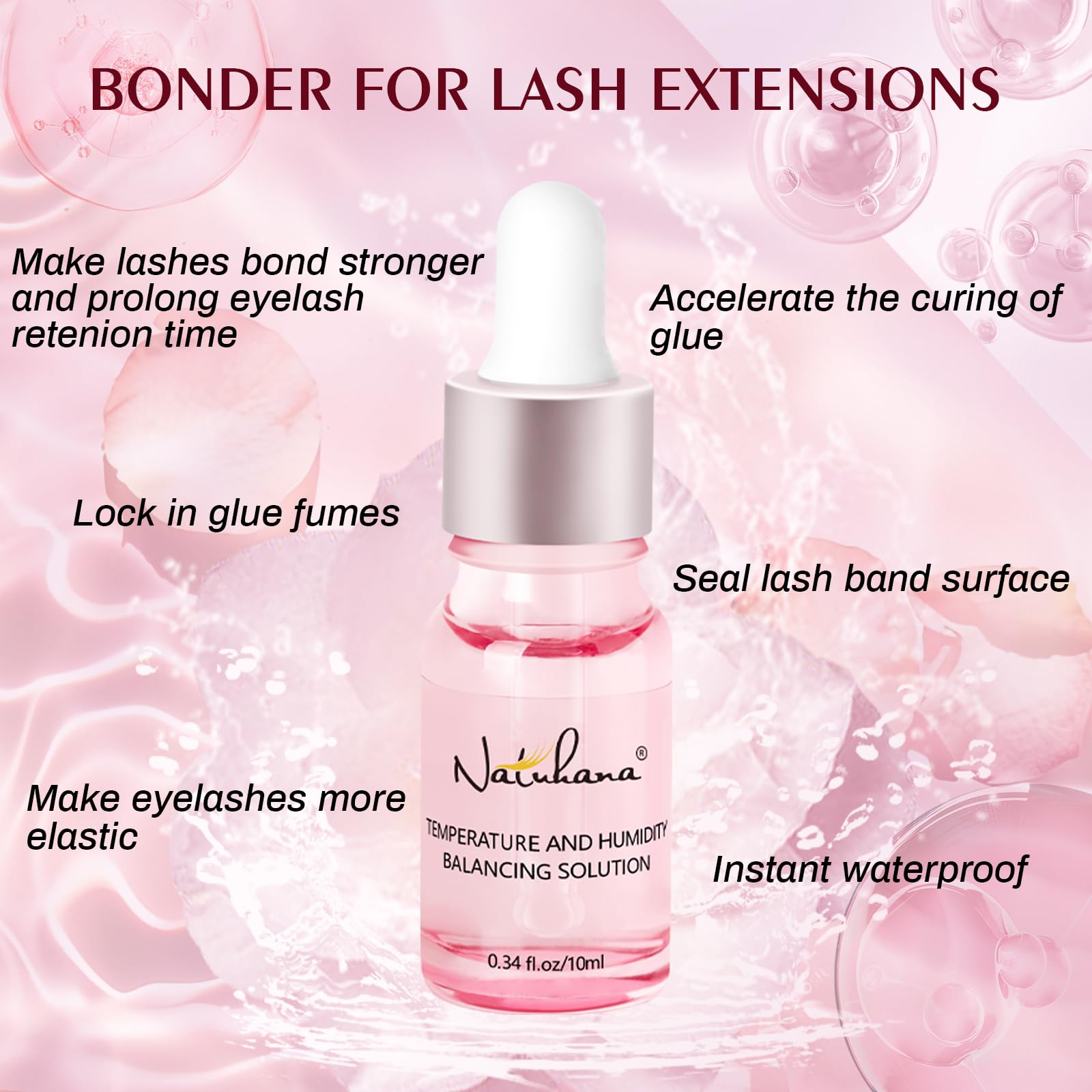Super Bonder Extension Ciglia Ritenzione più Lunga Colla per Eyelash Extension Acceleratore Sigillante 10ml