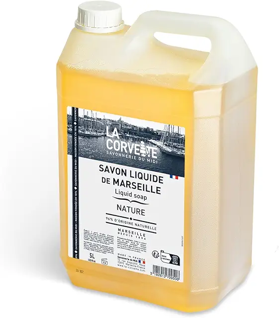 Savon liquide de Marseille Nature 5L - 96% ingrédients naturels