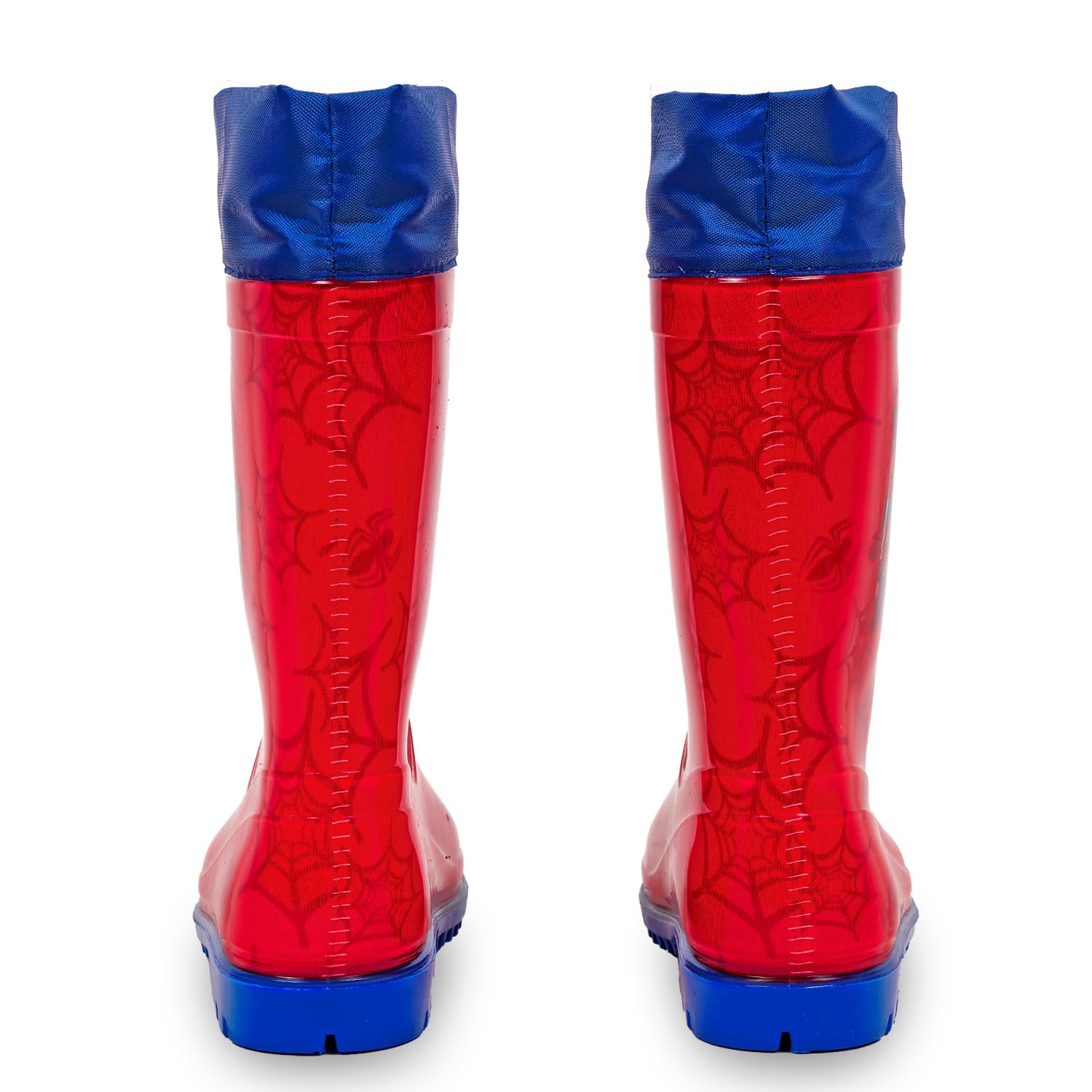 PERLETTI Marvel Spider Man Regenstiefel für Kinder - Spiderman Wasserdichte Stiefel Rot mit Rutschfeste Sohle