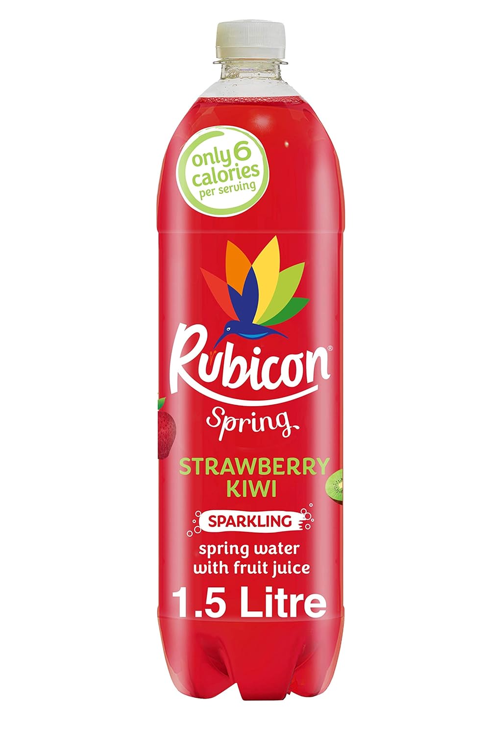 Rubicon Sparkling Spring Water Strawberry and Kiwi 500ml