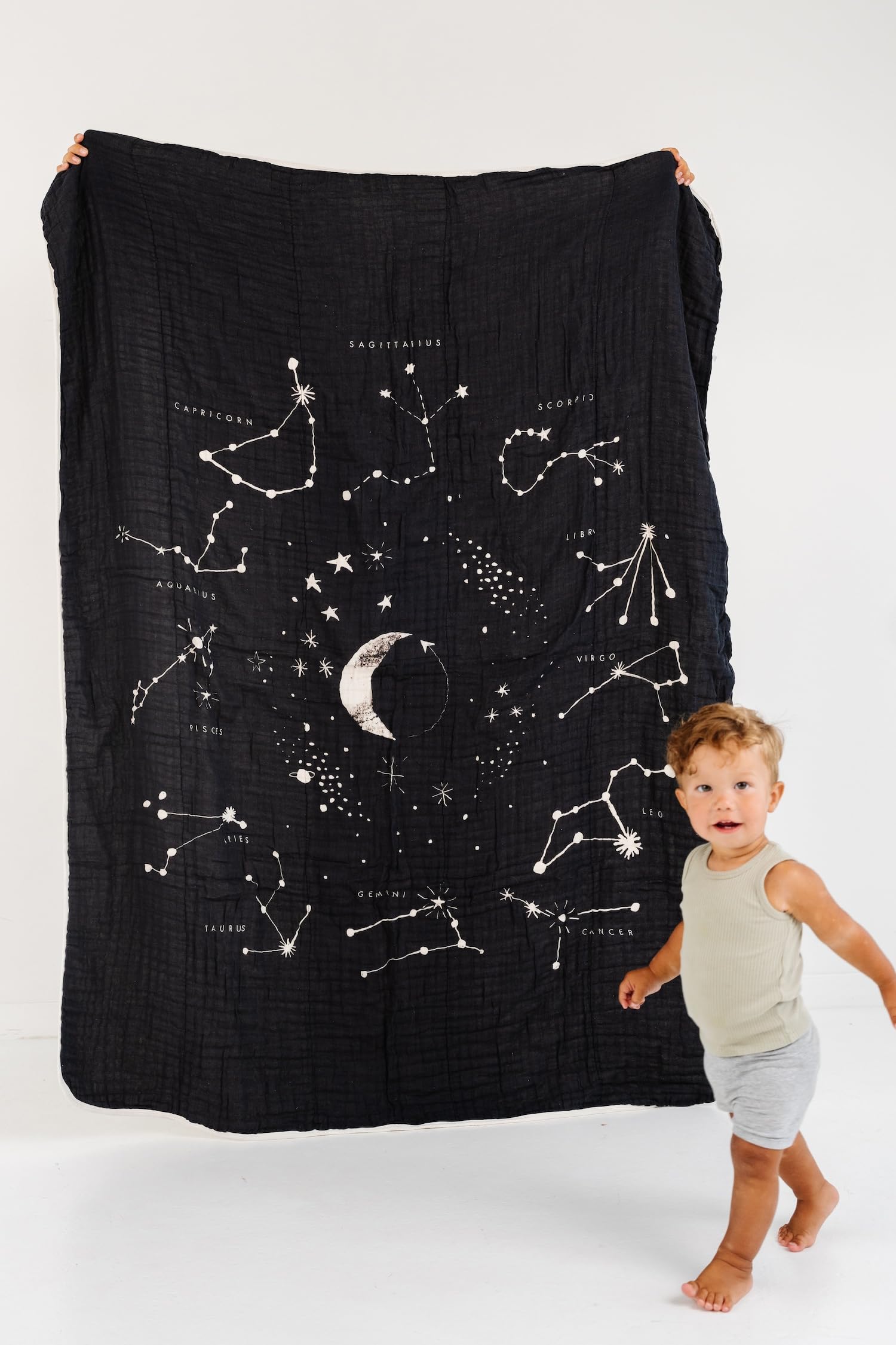 CLEMENTINE KIDS Twin Muslin Throw Blanket (Astrology)