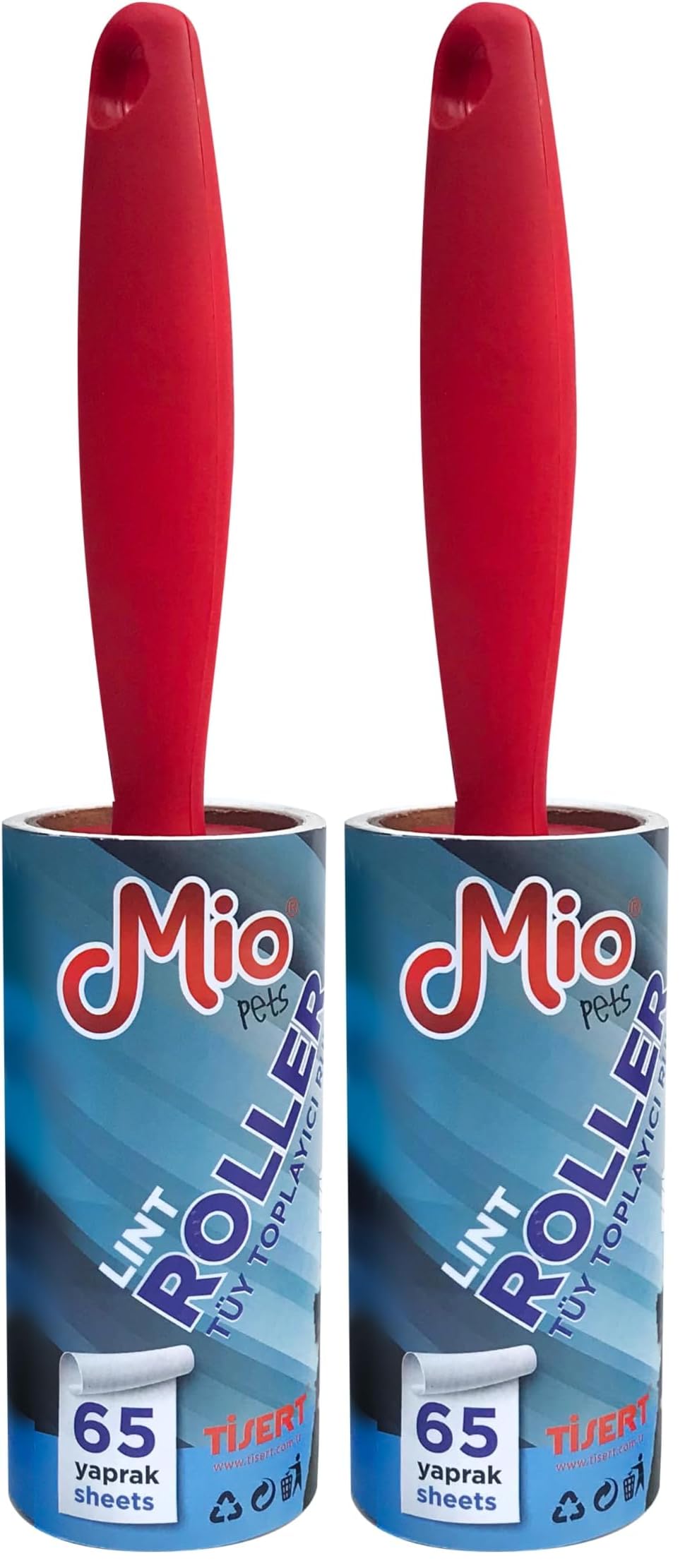 Mio Tüy toplama Rulosu, 65 yaprak x 12 adet (2 paketi)