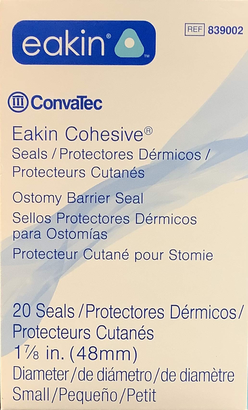 ConvaTecEakin #839002 Ostomy Seals 48Mm Nib Conva Tec Eakin Cohesive Seals - 2" Small - Qty Of 20 - Model 839002