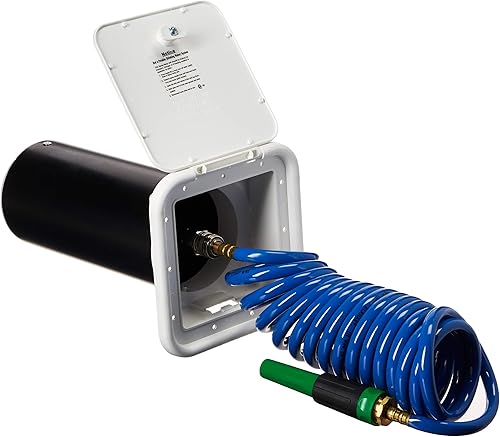 VALTERRA Phoenix Faucets PF147007 Pulverizador de almacenamiento automático con válvula de conexión rápida, manguera en espiral de 15 pies, color