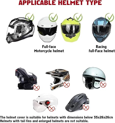 Miniatura 2 de x xotic tech Funda para casco de motocicleta de Papá Noel, cubierta completa de felpa para casco de Navidad, protección de sombrero de Navidad,