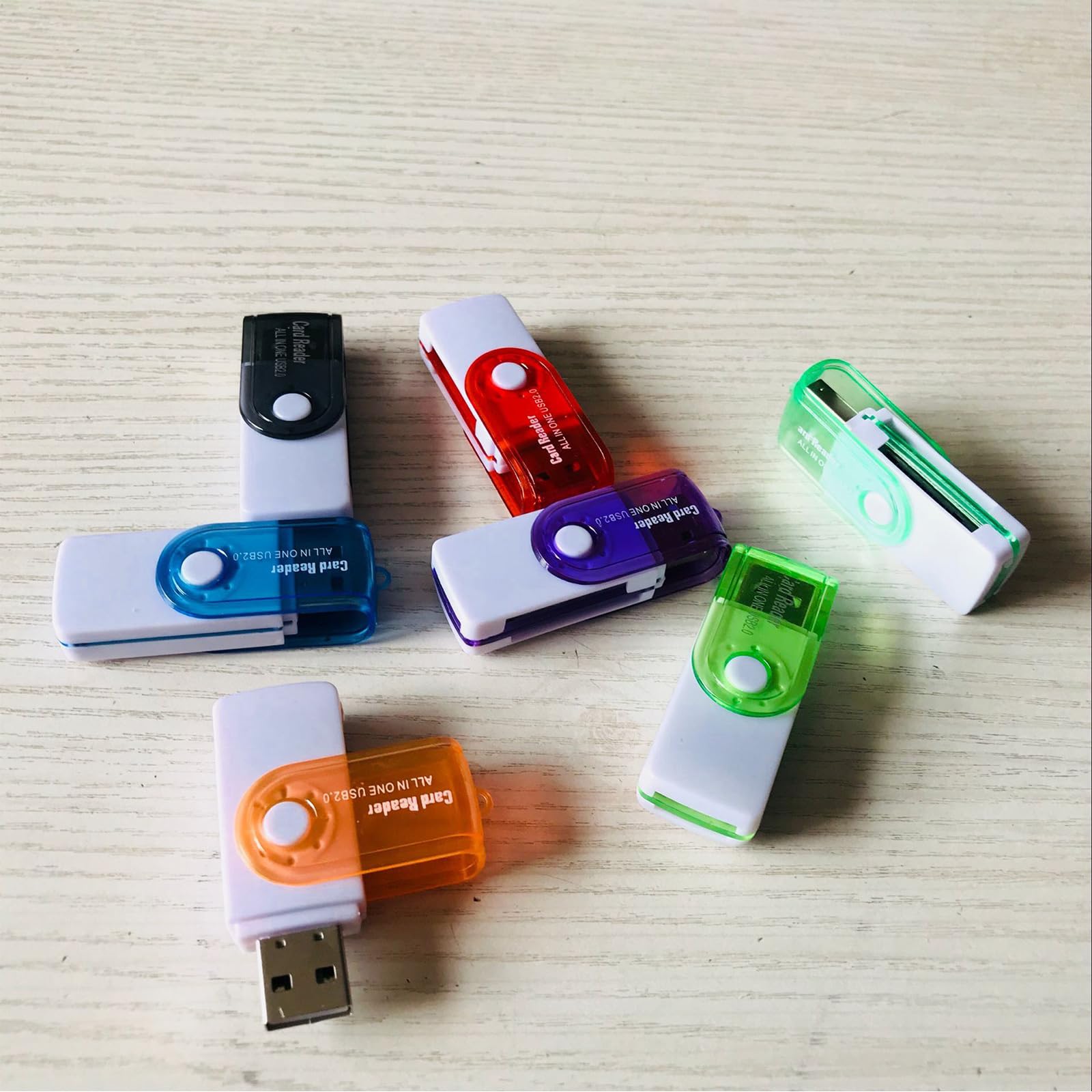 Lector de tarjetas USB TF para memoria de PC a adaptador USB MS para cámara de lectura simultánea