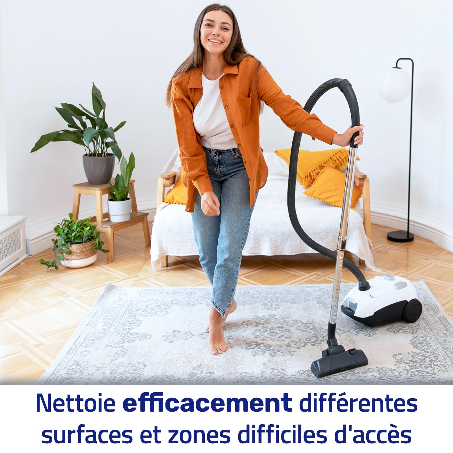Flexible Tuyau Aspiration 2 43 - Avec Clip De Fixation - Pour Hoover Aspirateur - Garantie Accessoire Aspirateur Hoover