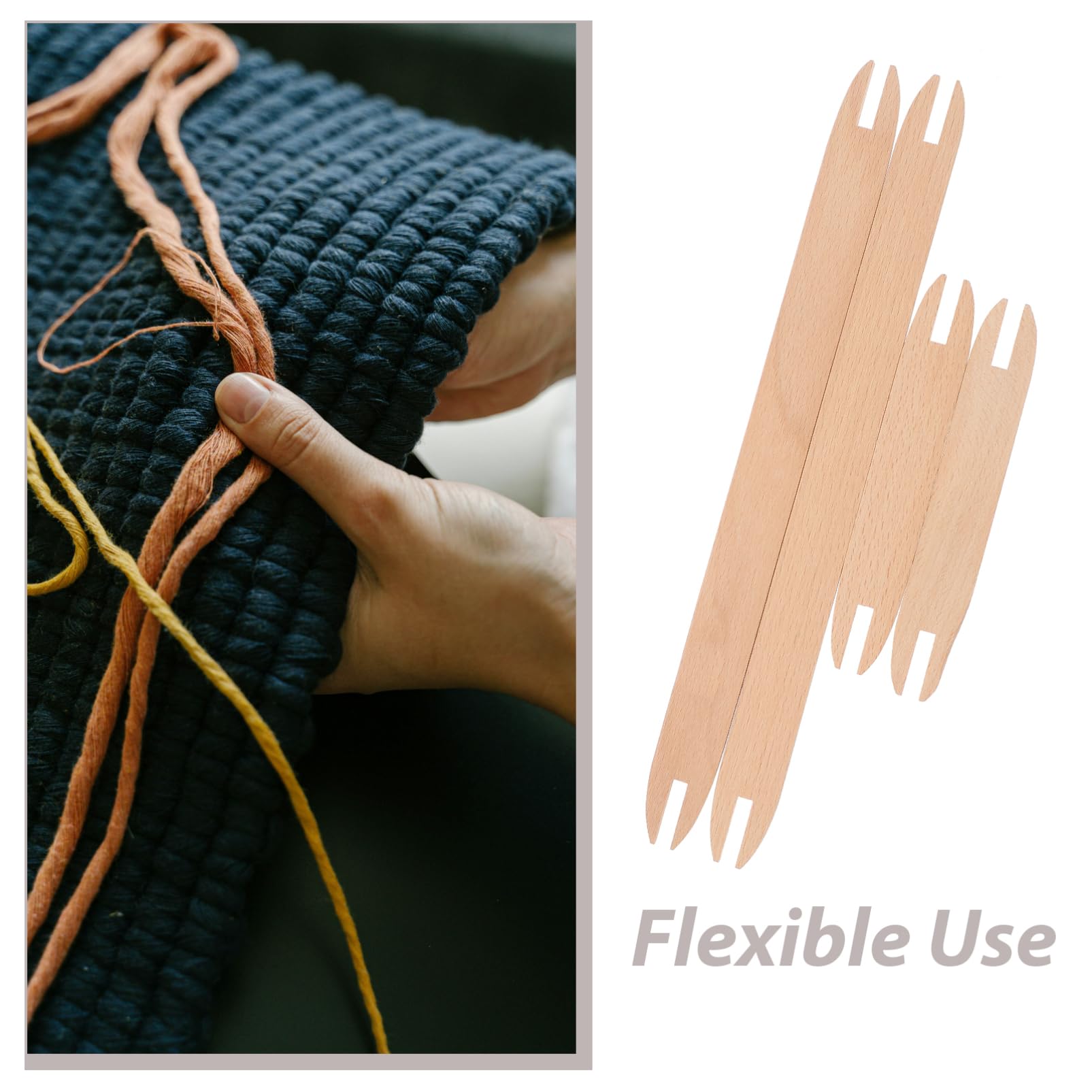 TEHAUX 20stücke Holz-webschiffchen Für Strickprojekte Für Pullover Schals Und Wandteppiche Hochwertige Handgefertigte Webwerkzeuge Aus Robustem Holz