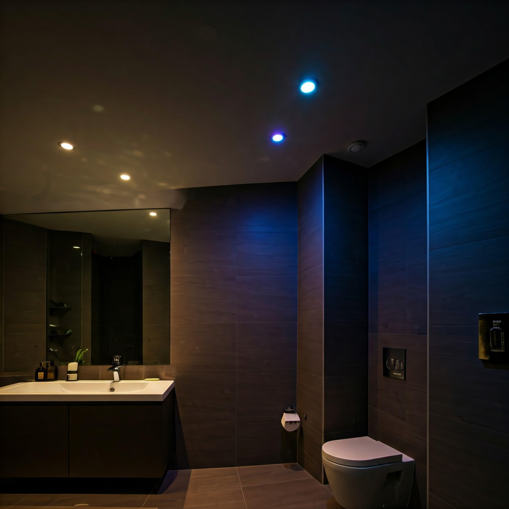 [Kit profesional de 2 focos] foco LED 24 W empotrable cromoterapia luz baño cabina ducha IP65 RGB RGBW 24 V alimentador controlador WiFi mando a distancia incluidos ducha sensorial regulable juegos de